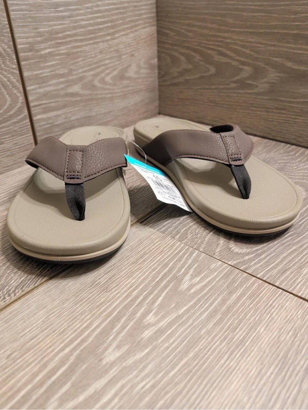 Men's Reef Phantom Bonzer Flip Flop Chocolate/Tan New US 10